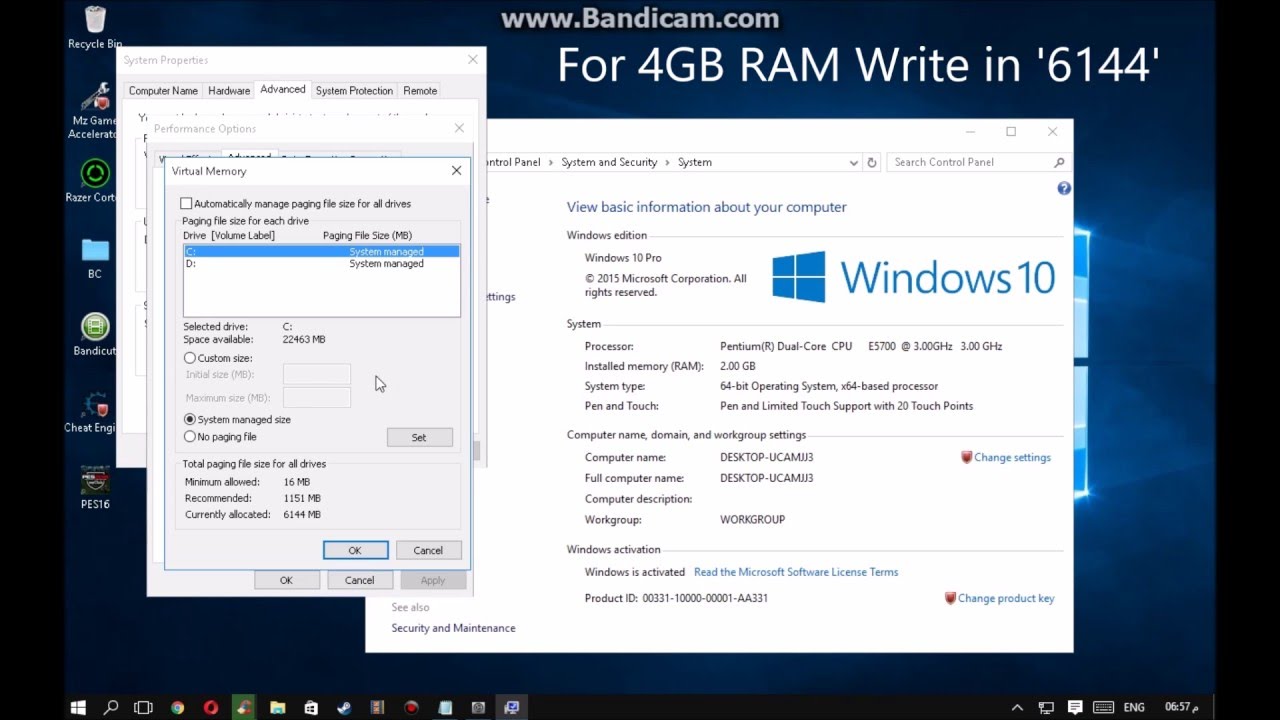 Memory Ram 8 Gb 4.96 Usable Windows Update
